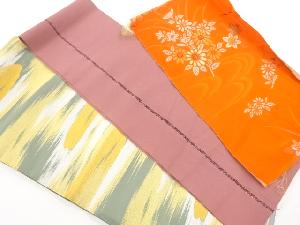 アンティーク　帯地はぎれ3種